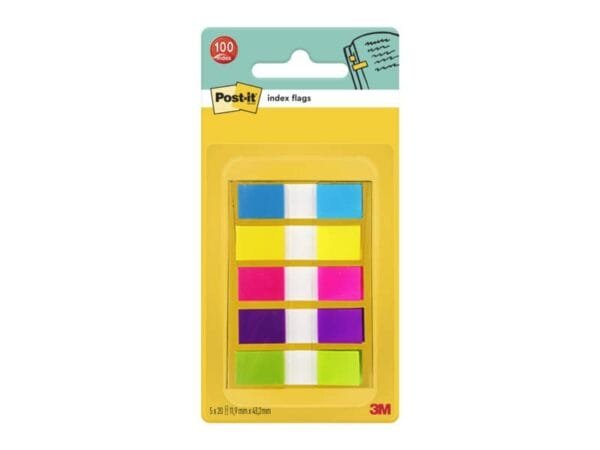 Segnapagina removibili Post-it© Index Mini con dispenser brillanti assortiti 5 confezioni da 20 - 683-5CBEU
