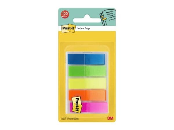 Segnapagina removibili Post-it© Index Mini full color con dispenser fluo assortiti  Confezione da 100 - 683-HF5EU