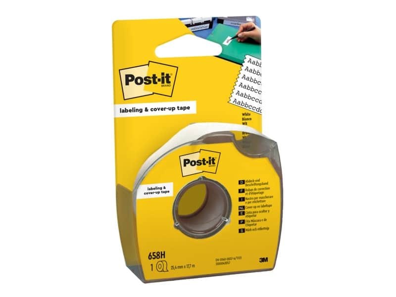 Nastro adesivo per correzione Post-it© Cover Up in carta removibile 8 righe – 658H