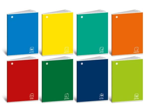 Quaderno punto metallico Maxi Blasetti Colorface A4 - 18+1 ff - 100 g/m2 - 0C 5912