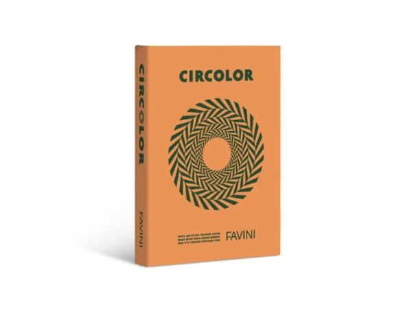 Carta colorata Favini Circolor 100% riciclata 80 g/mý A4 - risma da 500 fogli arancio zucca - A71E524