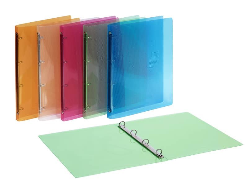 Raccoglitore 4 anelli Favorit Lumina PP colori assortiti 22×30 cm diametro 15 400066844