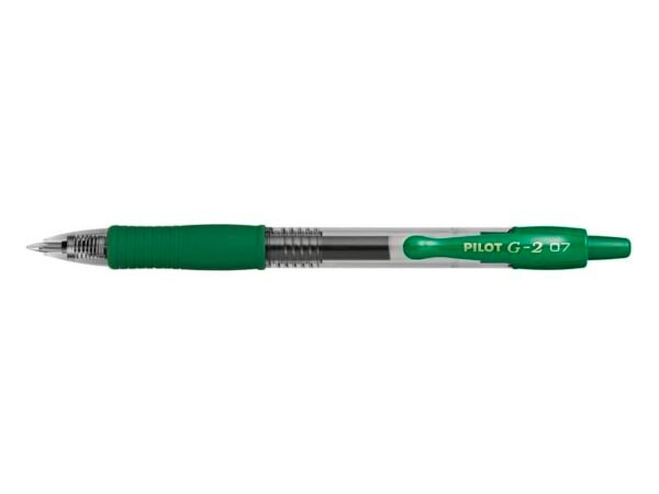 Penna gel a scatto Pilot G-2 0,7 mm verde chiaro - 001394