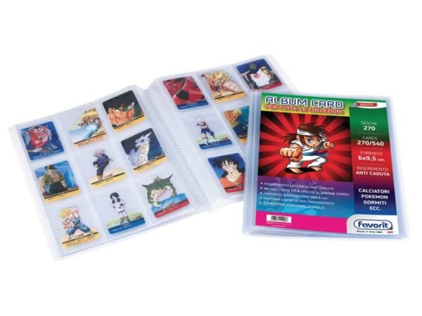 Album porta figurine personalizzabile A4 Favorit 30 buste - f.to figurine 6x9,5cm 400136876