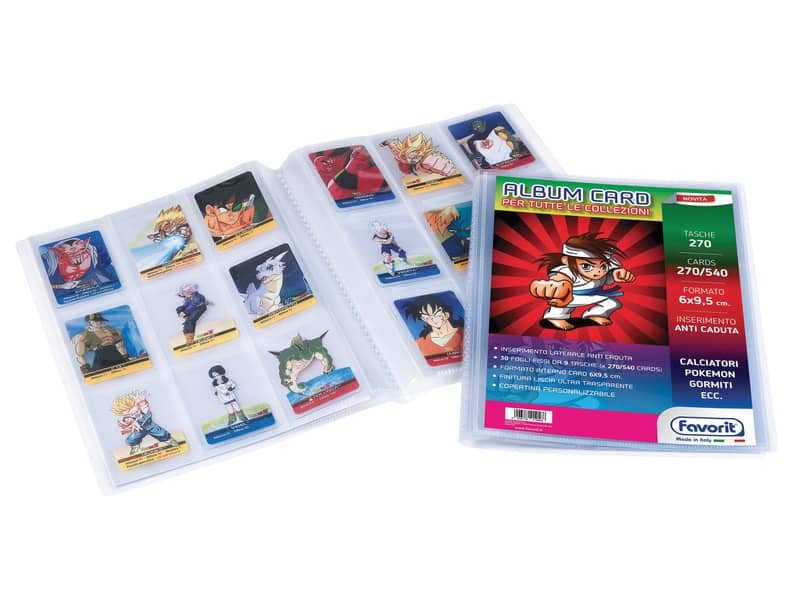 Album porta figurine personalizzabile A4 Favorit 30 buste – f.to figurine 6×9,5cm 400136876