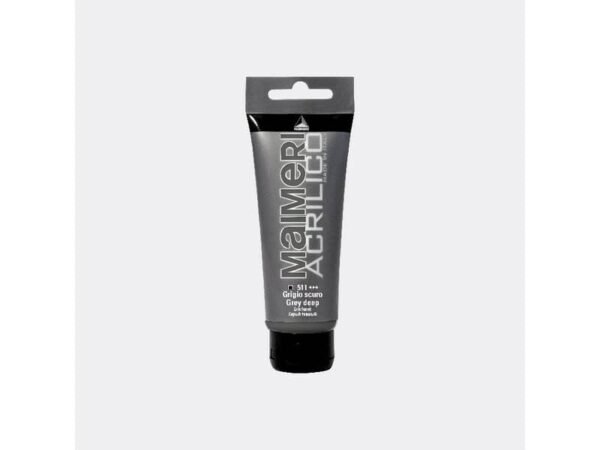 Colore acrilico Maimeri in tubetto 75 ml grigio scuro - M0916511