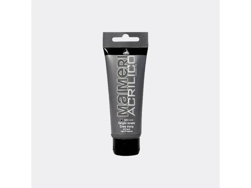 Colore acrilico Maimeri in tubetto 75 ml grigio scuro – M0916511