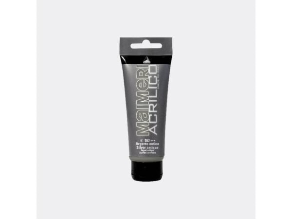 Colore acrilico Maimeri in tubetto 75 ml argento antico - M0916562