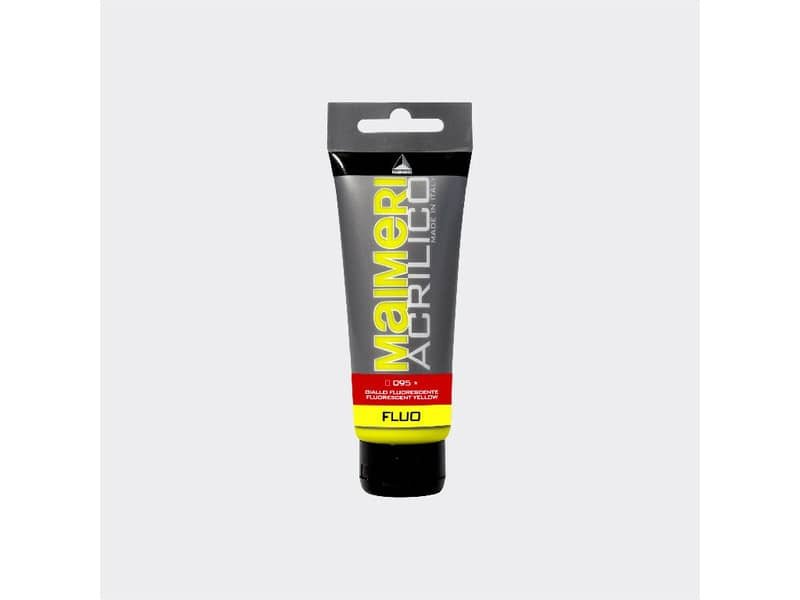 Colore acrilico Maimeri in tubetto 75 ml giallo fluo – M0916095