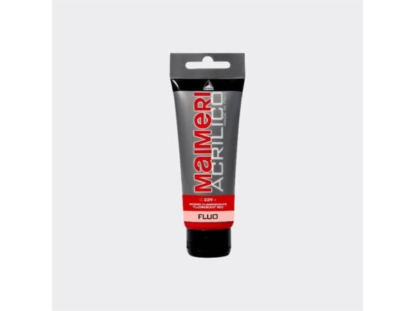 Colore acrilico Maimeri in tubetto 75 ml rosso  fluorescente - M0916239