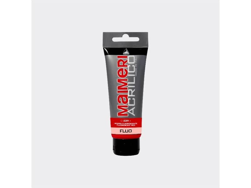 Colore acrilico Maimeri in tubetto 75 ml rosso  fluorescente – M0916239