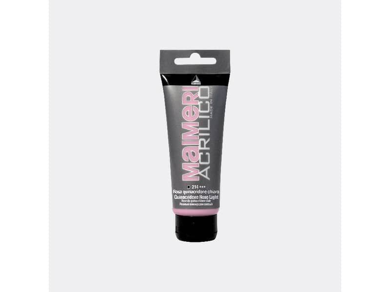 Colore acrilico Maimeri in tubetto 75 ml rosa di Quinacridone chiaro – M0916214
