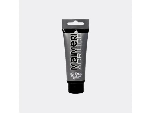 Colore acrilico Maimeri in tubetto 75 ml nero di Marte - M0916540