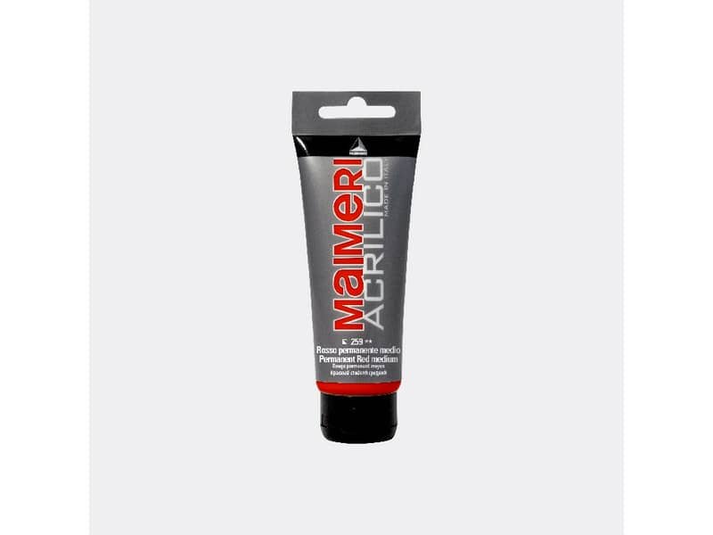 Colore acrilico Maimeri in tubetto 75 ml rosso permanente medio – M0916259