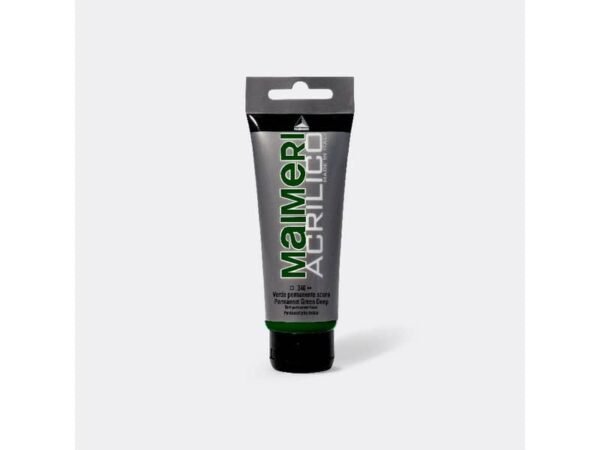 Colore acrilico Maimeri in tubetto 75 ml verde permanente scuro - M0916340