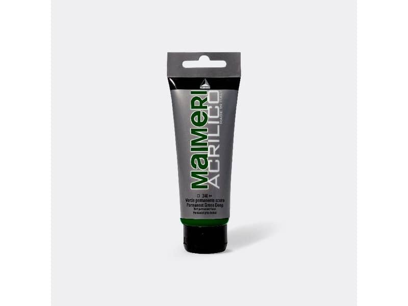 Colore acrilico Maimeri in tubetto 75 ml verde permanente scuro – M0916340