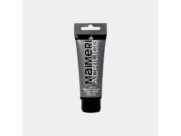 Colore acrilico Maimeri in tubetto 75 ml nero di carbonio - M0916537