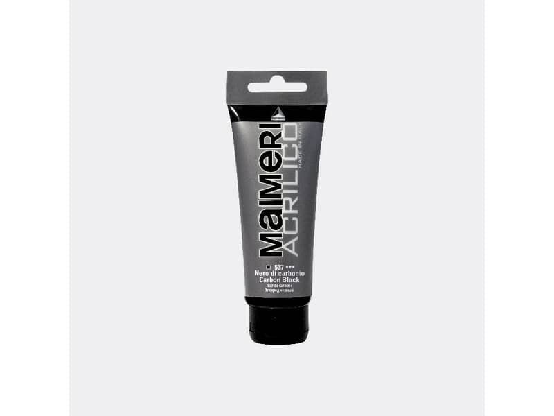 Colore acrilico Maimeri in tubetto 75 ml nero di carbonio – M0916537