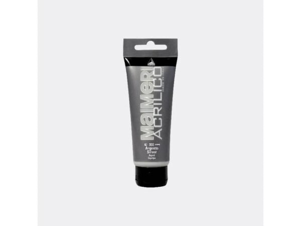 Colore acrilico Maimeri in tubetto 75 ml argento - M0916003