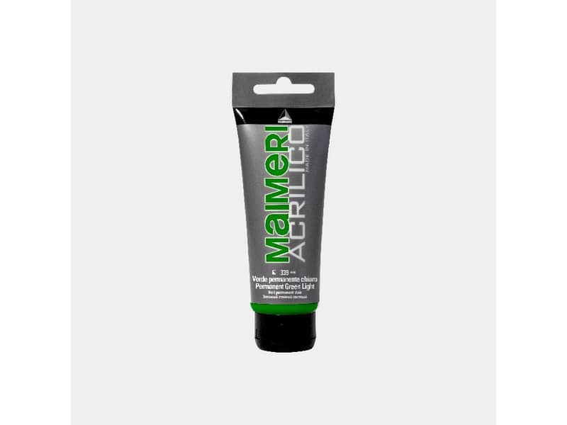 Colore acrilico Maimeri in tubetto 75 ml verde permanente chiaro – M0916339