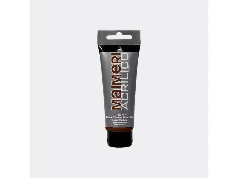 Colore acrilico Maimeri in tubetto 75 ml terra d’ombra bruciata – M0916492