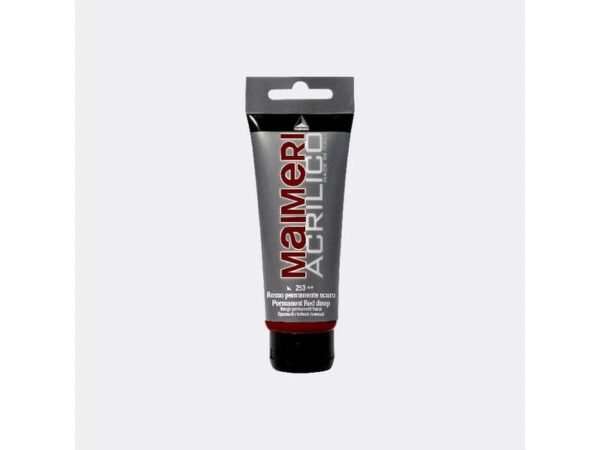 Colore acrilico Maimeri in tubetto 75 ml rosso permanente scuro - M0916253