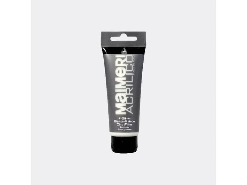 Colore acrilico Maimeri in tubetto 75 ml bianco di zinco – M0916020