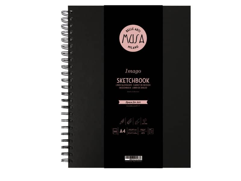 Blocco con spirale Imago SKETCH Musa 100 pagine 105 gr formato A4 MU124594