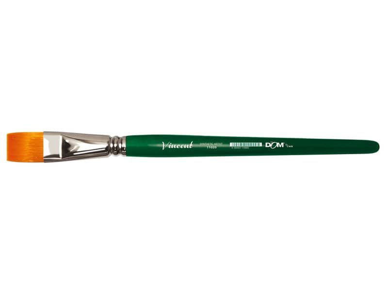 Pennello sintetico piatto CWR Vincent manico corto – N.8 11020/8