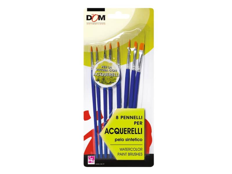Pennello in pelo sintetico CWR – conf. 8 pz – per acquerello 11651