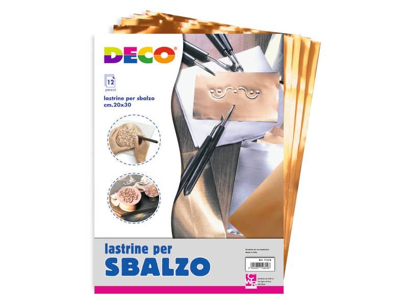 Lastrine in alluminio e rame CWR in conf. da 12 pz 20×30 cm 113/4