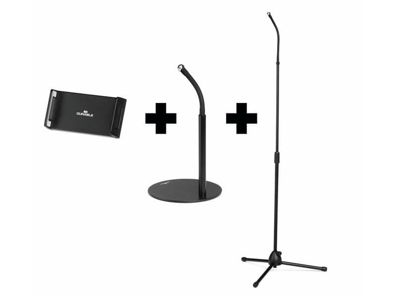 Supporto per tablet e smartphone Durable Twist Combi regolabile nero combi 8943-01