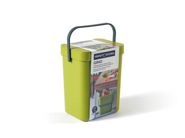 Pattumiera per rifiuti organici Perfetto capienza 5 L ''GINO'' muschio 29100