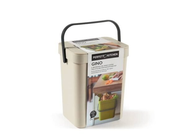 Pattumiera per rifiuti organici Perfetto capienza 5 L ''GINO'' ghiaccio 29102