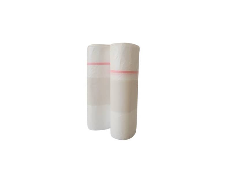Sacchi in rotolo Erisack 48×57 cm HD 4,9 g/9my con legaccio conf. 25 pz bianco SP177