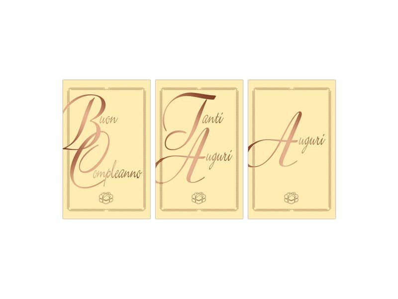 Biglietti Midi Da Vinci Compleanno e Auguri Biembi 9×14 cm conf. 18 pz assortiti avorio – BXBDKTC10