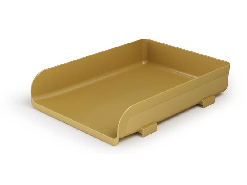 Vaschetta portacorrispondenza Arda Vintage Caramel 25,4×33,5xH.7 cm ocra – 85510CA