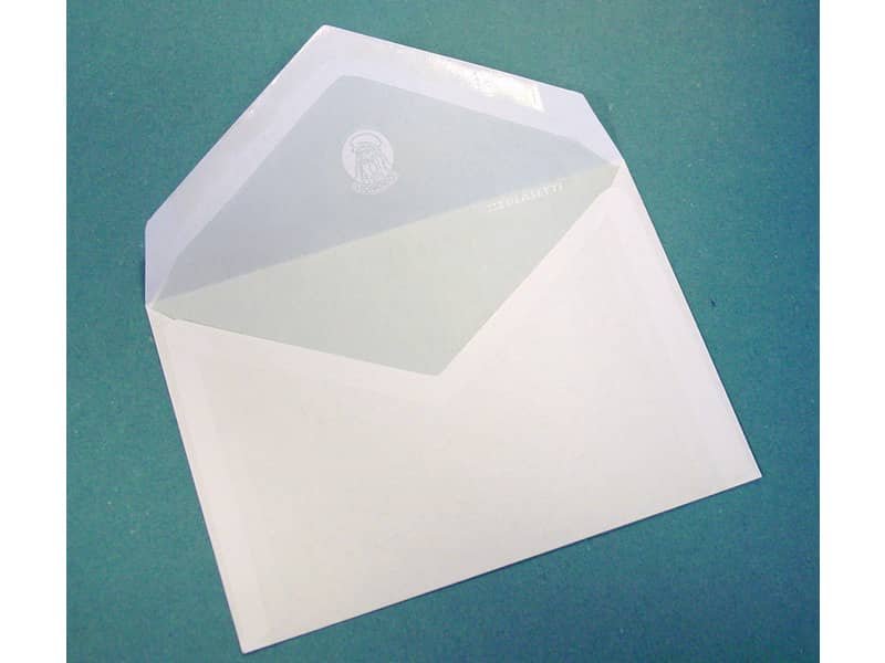 Busta bianca con Lembo Gommato Blasetti Leonardo 70 g/m2 in conf. da 500 buste 114×162 mm – 013