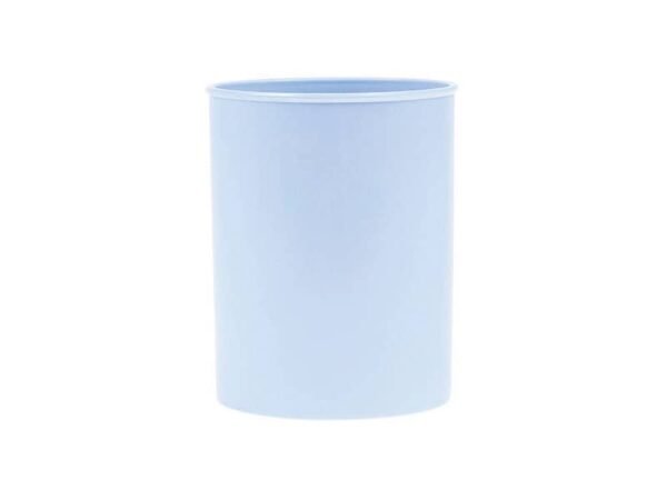 Portapenne in polipropilene rotondo Donau D.7,5xH.9,5 cm 100% riciclabile blu pastello - 3132101PL-17