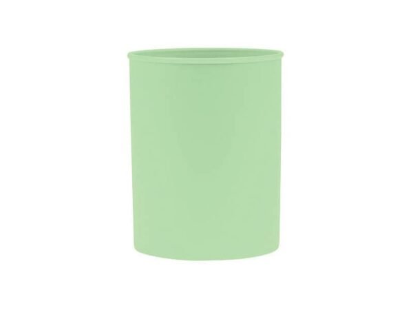 Portapenne in polipropilene rotondo Donau D.7,5xH.9,5 cm 100% riciclabile verde pastello - 3132101PL-06
