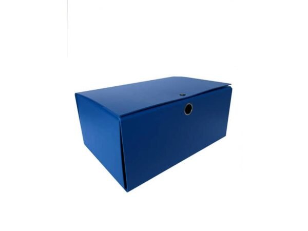 Cartella portaprogetti con bottone Euro-cart Euro Big - 25x35 cm dorso 16 cm - blu - YCP-PPL16BL
