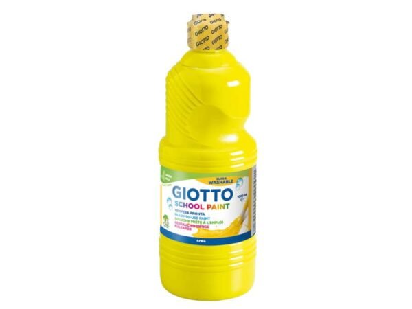 Tempera pronta Giotto School Paint in flacone 1 L giallo - F535502