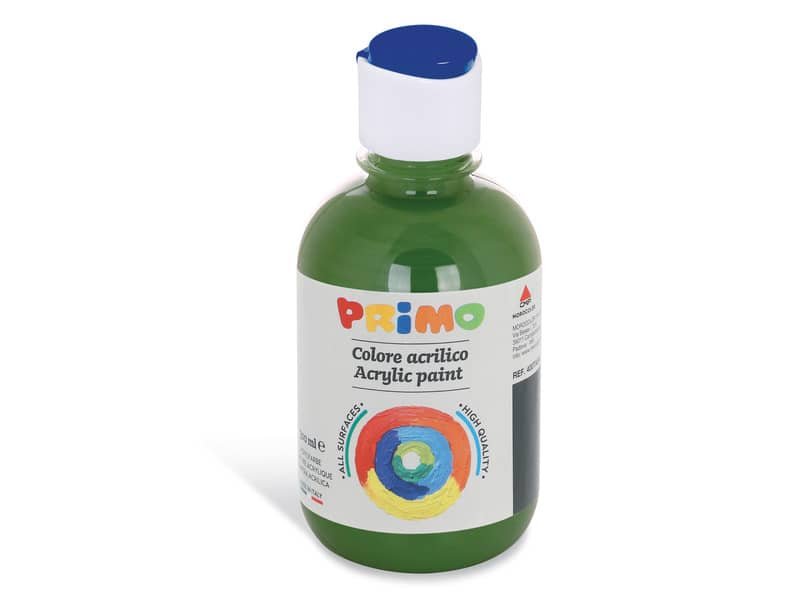 Colore acrilico Primo in bottiglia con tappo dosatore 300 ml verde oliva 400TA300665