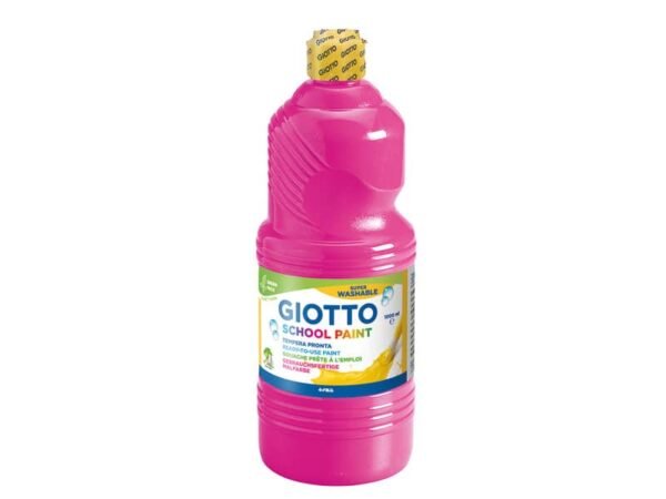 Tempera pronta Giotto School Paint in flacone 1 L magenta - F535510