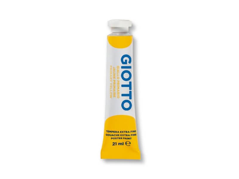 Tempera Giotto Extra ultrafine in tubetto 21 ml giallo – F35500200