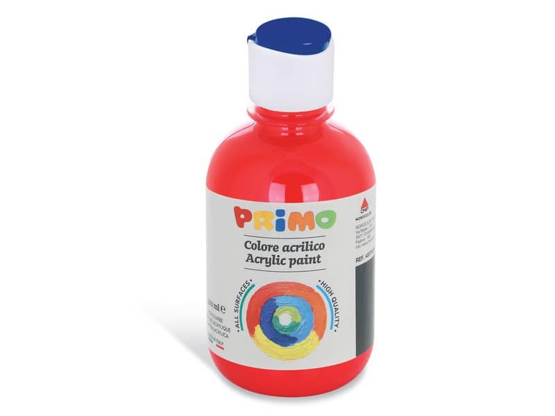 Colore acrilico Primo in bottiglia con tappo dosatore 300 ml carminio 400TA300310