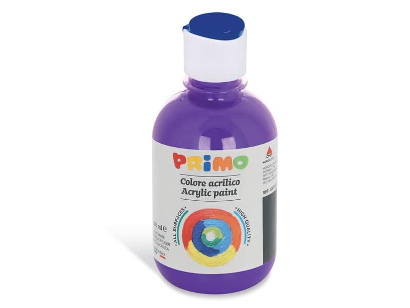 Colore acrilico Primo in bottiglia con tappo dosatore 300 ml viola 400TA300400