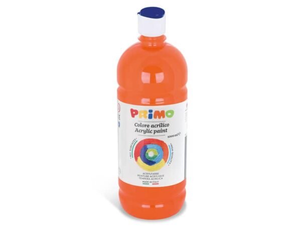 Colore acrilico Primo in bottiglia con tappo dosatore 1000 ml arancione 404TA1000250