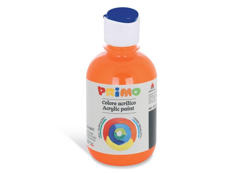 Colore acrilico Primo in bottiglia con tappo dosatore 300 ml arancione 400TA300250