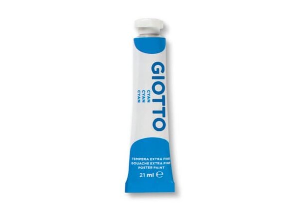 Tempera Giotto Extra ultrafine in tubetto 21 ml ciano - F35501500